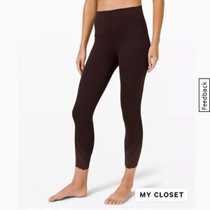 Lululemon Wunder Under Scalloped Hem 23”